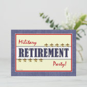 軍隊リタイアメントスターズパーティの招待状 招待状 (スタンド正面)