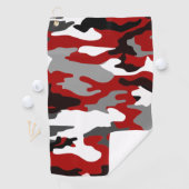 軍隊レッドカモフラージュ ゴルフタオル (インサイチュ)
