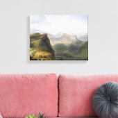 軍隊ロシアのキャンプinダゲスタン， 1895 キャンバスプリント (インサイチュ (リビング))