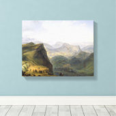 軍隊ロシアのキャンプinダゲスタン， 1895 キャンバスプリント (インサイチュ (ウッドフロア))