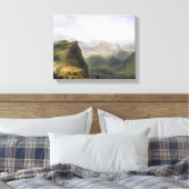 軍隊ロシアのキャンプinダゲスタン， 1895 キャンバスプリント (インサイチュ (寝室))