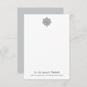 軍隊中佐パーソナル文房具 サンキューカード (正面/裏面)