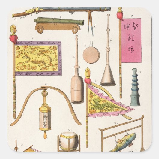 軍隊中国の機器、イラストレーションから'Le スクエアシール (正面)