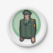 軍隊人 ペーパープレート (正面)