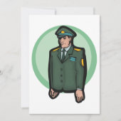 軍隊人 招待状 (正面)