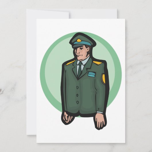 軍隊人 招待状 (正面)