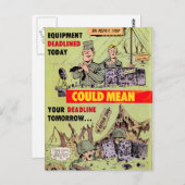 軍隊修理 ポストカード (正面/裏面)