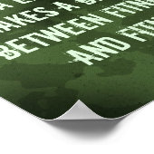 軍隊偽装:フィットネス成功への姿勢 ポスター (角)