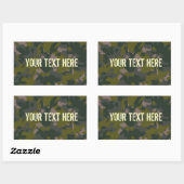 軍隊偽装 長方形シール (シート)