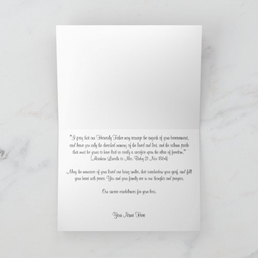 軍隊共感カード カード (内部)