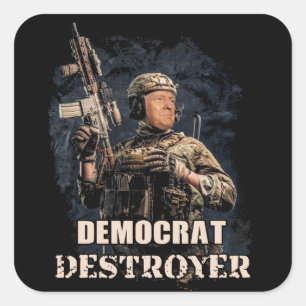 軍隊兵士トランプ民主党駆逐艦アメリカ スクエアシール