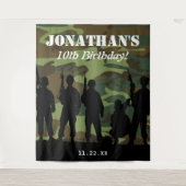 軍隊兵士写真用背景 タペストリー (正面)