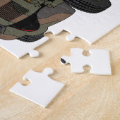 軍隊兵隊輸送漫画 ジグソーパズル (側面)