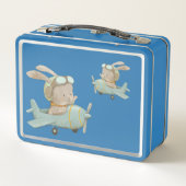 軍隊内のパイロット メタルランチボックス (裏面)