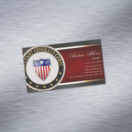 軍隊副次官記章[3D] マグネット名刺 (インサイチュ)