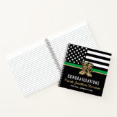 軍隊卒業グリーンフラッグアーミーゲストブック ノートブック (内部)