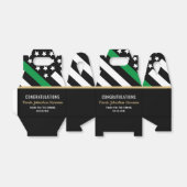 軍隊卒業式薄緑ライン旗陸軍 フェイバーボックス (折り畳みなし)