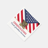 軍隊卒業陸軍ブートキャンプ愛国心 スタンダードカクテルナプキン (角)