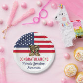 軍隊卒業陸軍ブートキャンプ愛国心 ペーパープレート (パーティー)