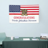 軍隊卒業陸軍ブートキャンプ愛国心 横断幕 (トレードショー)