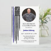 軍隊国旗、米国海軍の退職パーティー 招待状 (スタンド正面)