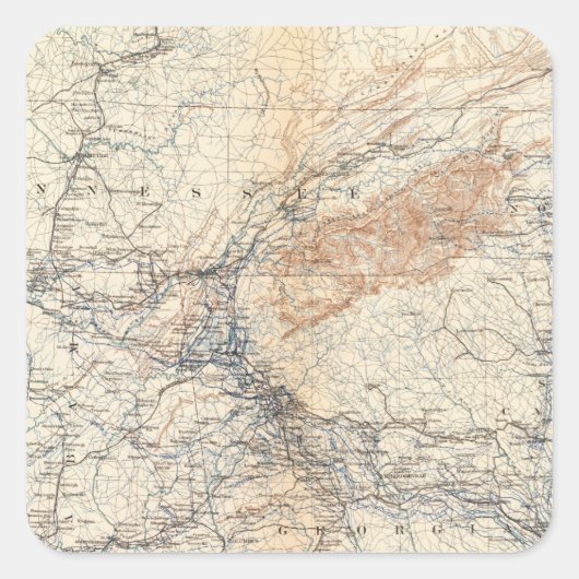 軍隊地図、WTシャーマン スクエアシール (正面)