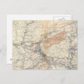 軍隊地図、WTシャーマン ポストカード (正面/裏面)