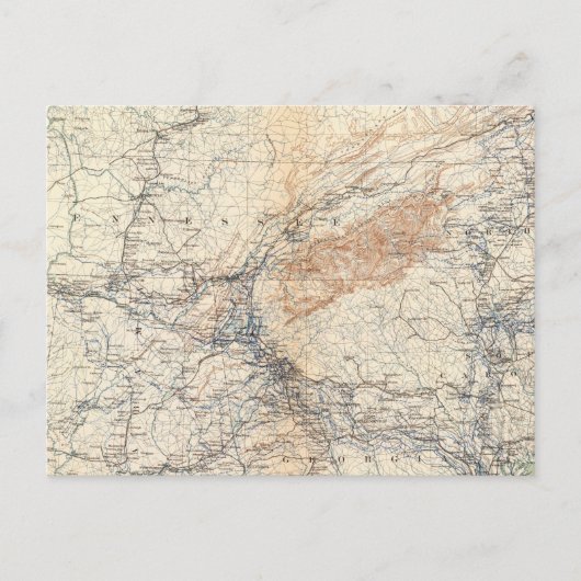 軍隊地図、WTシャーマン ポストカード (正面)