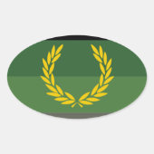 軍隊均一プライド 楕円形シール (正面)