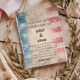 軍隊均一空力結婚式招待状 招待状