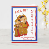 軍隊基本訓練卒業カード カード (黄色い花)