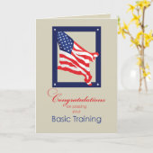 軍隊基本訓練祝賀旗,スター カード (黄色い花)