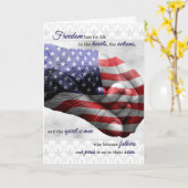 軍隊夫の父の日の展開用 カード (黄色い花)