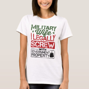 軍隊妻ねじ(政府所有物件) Tシャツ