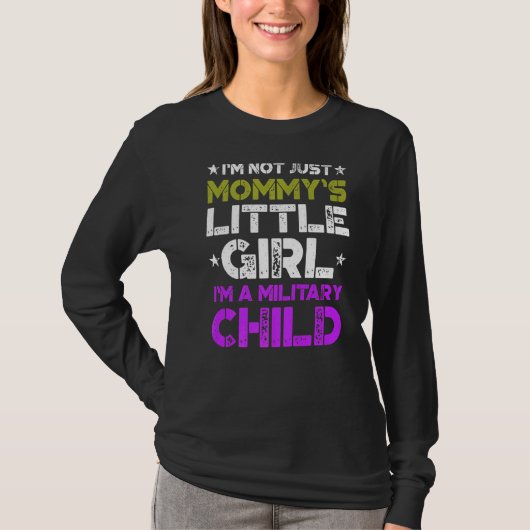 軍隊子の月の紫の上リトル2 Tシャツ (正面)