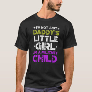 軍隊子の月の紫の上リトル3 Tシャツ