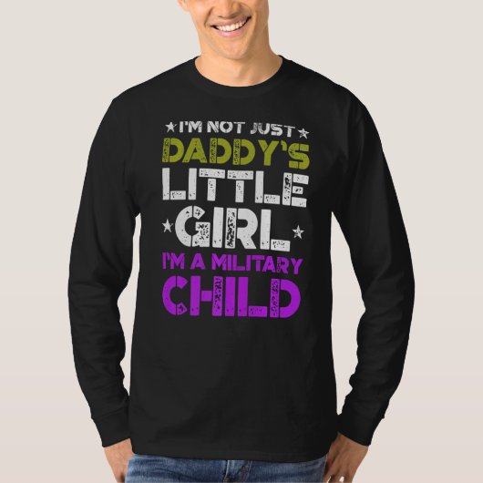 軍隊子の月の紫の上リトル3 Tシャツ (正面)