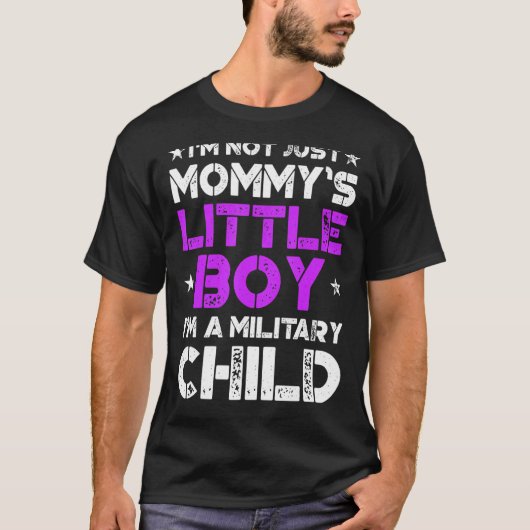 軍隊子の月の紫の上リトル4 Tシャツ (正面)