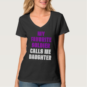 軍隊子の月の紫色のアップコール7 Tシャツ