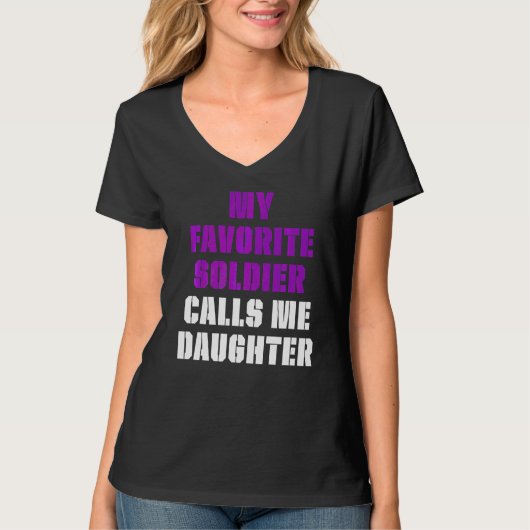 軍隊子の月の紫色のアップコール7 Tシャツ (正面)