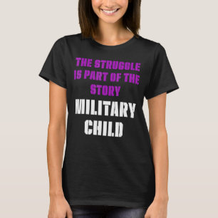 軍隊子の月の紫色のアップパート3 Tシャツ