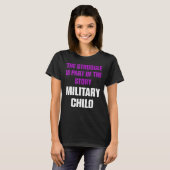 軍隊子の月の紫色のアップパート7 Tシャツ (正面フル)