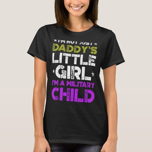 軍隊子の月パープルアップリトル Tシャツ (正面)