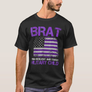 軍隊子の月Brat 生まれ弾力性An Tシャツ