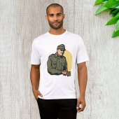 軍隊将校レトロ軍兵士 Tシャツ