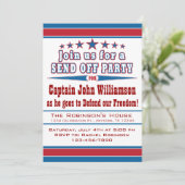 軍隊展開送信パーティの招待状 招待状 (スタンド正面)