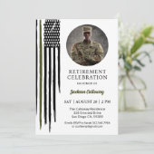 軍隊引退パーティー・グリーンライン旗 招待状 (スタンド正面)