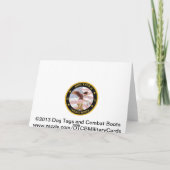 軍隊心のこもった同情カード カード (裏面)