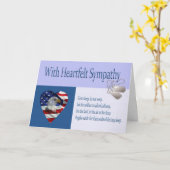 軍隊心のこもった同情カード カード (黄色い花)