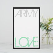 軍隊愛文房具 便箋 (スタンド正面)